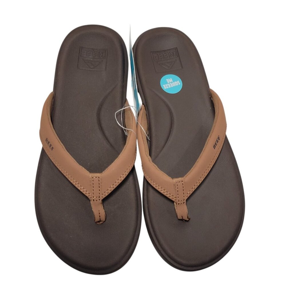 Reef Cushion Cloud Flip Flop Sandals Womens Size 6 Espresso Brown Arch Support - Picture 13 of 13